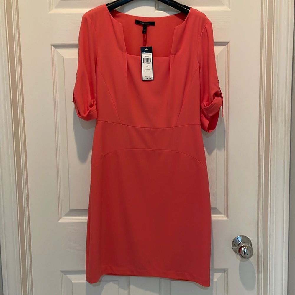 NWT BCBGMaxAzria Coral “Anouck” Dress